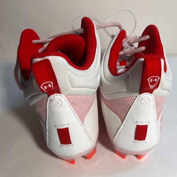 Under Armour Command MC Red and White Athletic Sneakers NWOT - Picture 3 of 8